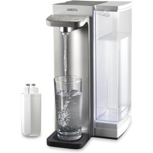 Brita Hub Instant Powerful Countertop Water Filter System, Reduces 70+ Contaminants, 12 Cup Water Reservoir, Includes 6 Month Carbon Block Filter, White, 87340
