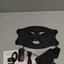 Led Face Mask Light Therapy, Red Light Therapy for Face, 7-1 Colors LED Facial Skin Care Mask, Black