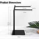 18" Premium Design Hand Towel Holder for Bathroom Towel Racks for Bathroom Freestanding Standing Towel Rack Bathroom Hand Towel Holder Countertop Towel Stand Toalleros para Baos Modernos