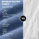 DAVID ARCHY Men's Undershirt Rayon Made from Bamboo Moisture-Wicking T Shirts Heather Stretch Crewneck Tees for Men, 3-Pack (L, White/Heather Light Blue/Heather Blue Gray)