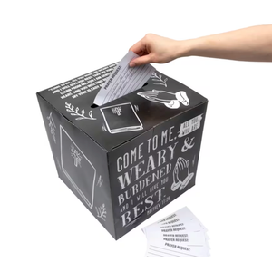 12" Sunday School Teen Classroom Prayer Box with Cards - 81 Pc.