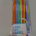 LaMi 75 Super Flex Straws, Plastic Assorted Colors, Packaging May Vary