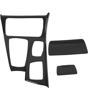 Acouto Gear Shift Panel Trim Cover Fit for 5 Series F10 2011-2016 Car Interior Center Console Gear Shift Box Panel Frame Cover Trim Decoration Car Interior Accessories(Carbon