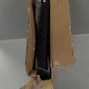 Adjustable Foot Incline Steel Metal Slant Board for Calf Stretching,440lb Capacity, Balance Velour Stretcher Ankle Stretch Leg Boards Squats Wedge Exercise Fitness Portable Equipment (Black)