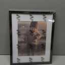 KINLINK 11x14 Picture Frame Black, Wooden 14x11 Photo Frames with Plexiglass for 8x10 Picture with Mat or 11x14 Without Mat, 11 x 14 Frame for Art Collage Gallery Wall and Tabletop Display
