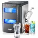 2-in-1 Nugget Ice Maker & Water Countertop, 33Lbs/Day, Chewable Pellet