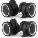 Zoofen Luggage Wheels Replacement 3 pcs Suitcase Replacement Wheels Wear-Resistant Spinner Wheels for Most Suitcase Repair(ZLN-A39,Black)