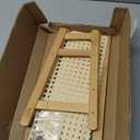 2-Tier Coffee Bar Organizer for Countertop, 15.35 x 6.88 x 11.22 Bamboo Mug Rack, Coffee Bar Accessories, Rattan Shelf for Kitchen, Office, or Matcha Station