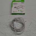 Belkin BoostCharge Braided Lightning Cable - 6.6ft/2M - MFi Certified Apple iPhone Charger USB to Lightning Cable 6ft - iPhone Cable - iPhone Charger Cable - Apple Charger - USB Phone Charger - White