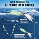 3 x Casting Fishing Spoons Lures Saltwater Jigging Spoons Fishing Tackle Bait with Treble Hooks Hard Metal Spoon Lures for Salmon Bass (10g)