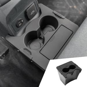 Trash Can Compatible with 2022-2025 Ford Maverick Multi-Function Trash Bin with Cup Holder Trash Bin Extra Rear Storage Box 2024 Maverick Accessories (Trash Can Upgraded)