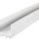 M-D Building Products 40717 Vinyl DENY Heavy-Duty U-Shape Slide-On Under Door Seal, Easy-to-Install, Weatherproof Seal for Doors, Bug Stopper, Effective Draft Blocker, Ideal for Home (36 Inch, White)
