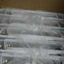 SUNEE White Binders 1 Inch 36 Pack Bulk, Clear View 3 Ring Binders PVC-Free (Fit 8.5x11 Inches) for School or Office Supplies