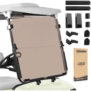 Windshield for Yamaha G14/G16 1995-2003 Year Golf Carts, Durable & Portable, Smoke