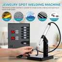 Jewelry Welder Machine, 110V Portable Pulse Argon Arc Welder for Jewelry Welding DIY Repair Tools