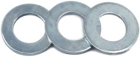 STURDFIX 1/4 Inch Flat Washers, Zinc Plated Steel, Corrosion Resistant, Heavy Duty Metal Washers for Screws, Bolts, Decking, Fencing, Automotive, Construction, Industrial Hardware – 100 Pack