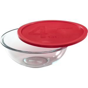 Pyrex Smart Essentials 4-Quart Glass Mixing Bowl, 3.79 liters