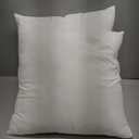 Throw Pillows Insert Set of 2, White 16x16 in Pillow Inserts with 100% Cotton Cover,Bed and Couch Decorative Stuffer Pillows,Indoor Pillows for Sofa