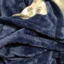 Heated Blanket Electric Blanket Full Size 72''x84'' with 5 Heating Levels, 10 Hour Auto Shut Off, Machine Washable, Flannel & Sherpa Soft Warming Blanket for Couch, Bed, Office - Navy Blue