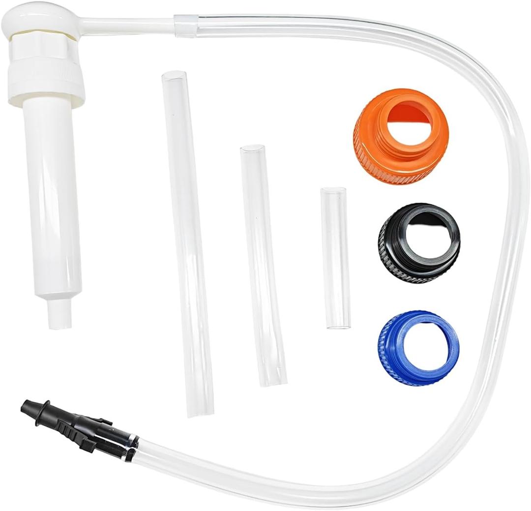 30cc Fluid Transfer Pump, Hand Car Oil Transfer Pump for Gallon & Wide-Mouth Quart Bottles, Auto Liquid Pump Transfers Gear Oil, Antifreeze, Transmission & Differential Fluid