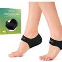 Plantar Fasciitis Gel Heel Protectors - Welnove Heel Cups for Women Men Heels Spur Pain Relief - Heel Inserts Pads for Achilles Tendonitis Dry Cracked Heel Support Cushion (Size L)