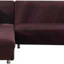 MIFXIN Sectional Sofa Covers L Shape Couch Slipcover Stretch Elastic L-Shaped Couch Sofa Furniture Protector for Living Room Pets Kids (Coffee)