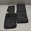 Travel Shoe Bags, Foldable Waterproof Shoe Pouches Organizer-Double Layer (2+2 Black Shoe Bags)