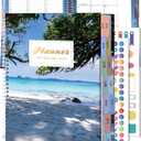 CAGIE Planner 2026 Monthly (Jan. 26-Dec. 26), 12 Month Weekly Planners 8.5"x11", Large Daily Planner with Hourly Timeslot, Monthly Tab, Spiral Binding, Bookmark (Seabeach)