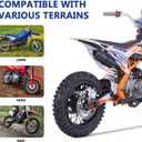 2.50-14 60/100-14 Front 3.00-12 80/100-12 Rear Rim Wheel Tires With 12-15mm Bearing for 50cc 90cc 110cc 125cc SSR125 TTR110 PW80 CRF70 KLX110 Apollo TaoTao DB14 Coolster Pit Bike Motorcycle