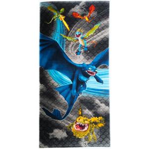 How to Train Your Dragon Toothless Kids Super Soft Cotton Bath/Pool/Beach Towel, 58 in x 28 in, (Offically Licensed Product) by Franco
