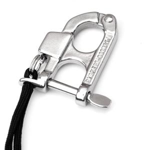 YUSOVE Quick Release Snap Shackle Boat Marine 316 Stainless Steel Eye Snap Shackle,High Strength Snap Hook for Surfing,Diving,Sailing Rigging Shackles,with Nylon Rope