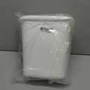 Rubbermaid Vanity Trash Can/Wastebasket 1.5-Gallons/6-Quarts White for Under Counter/Kitchen/Office/Bedroom/Bathroom
