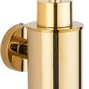 BGL Soap Dispenser Stainless Steel 304 Gold Wall Mount Liquid and Soap Dispenser Round for Kitchen and Bathroom