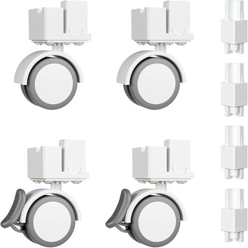 BUCATSTATE Cage 3.0 Universal Wheel & Stacking Accessories, Cages 3.0 Accessories That Support Moving and Stacking (for Cage 3.0, White)