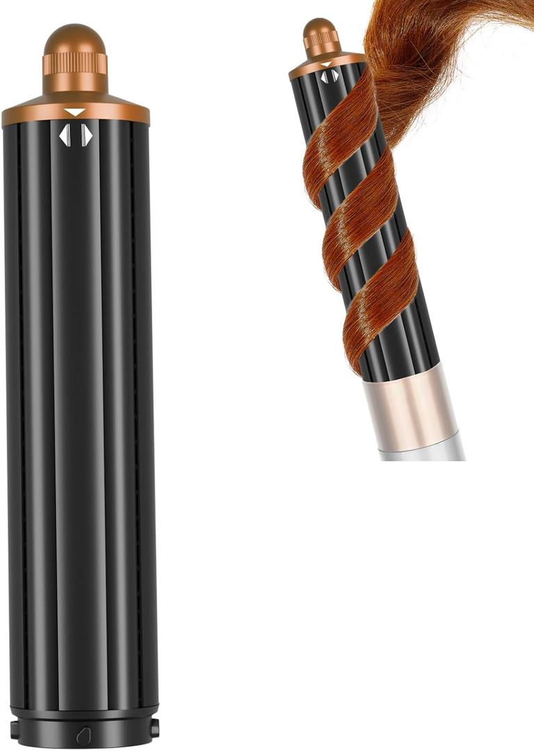 Long Barrel for Dyson Airwrap, Long Hair Curling Roller Barrels Compatible with Airwrap HS01/05, Self-Curling Replacement Attachment for Part No.971889-06, Gold