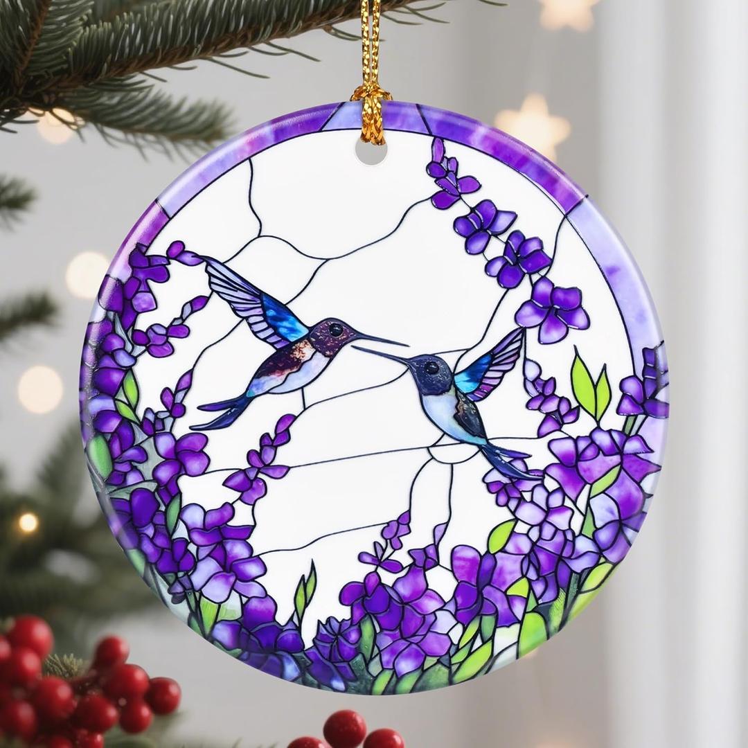 Christmas Ornaments, Hummingbirds Ornament, Christmas Tree Decorations, Holiday Decorations, Holiday Ornaments, Hummingbirds Lover Gifts, Holiday Party Gifts, and Xmas Gift Ideas