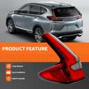 Outer Tail Light Assembly Compatible with CR-V CRV 2020 2021 2022 Left Rear Tail Lamp Driver Side HO2804122 33550TLAA21