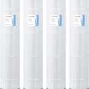 SV-7495 Swimming Pool and Spa Replacement Filter Cartridge Replaces for Unicel-7495 125Sq.ft Filbur FC-1296 PA126 Hayward SwimClear C5020,5000, CX1260RE 71253 4 Pack