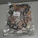 2 x MAQIHAN Hair Ties - 40Pcs Telephone Cord Elastic Ponytail Holders for Thick Hair, Women, Girls and Teens in Neutral Colors