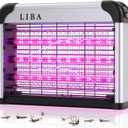 LiBa LED Indoor Bug Zapper, Electric Mosquito Killer Fly Zapper with Dual UV Wavelength Attraction, High Voltage Fly Trap Mosquito Trap Over 10-Year Lifespan LED Bulbs Light, Safe for Kids/Pets