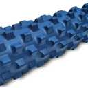 RumbleRoller Original Textured Foam Roller - Deep Tissue, Self Myofacial Release Massage Therapy Roller