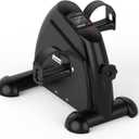 FITKS360 Under Desk Elliptical & Mini Exercise Bike - Seated Electric Leg Exerciser Under Table Oval Electric - Seniors Sit Exerciser Full Assembled Pedal with Remote Control