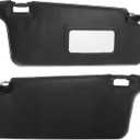 Interior Sunvisor Set Fit for Honda Civic 1996-2000 1.6L L4, Left & Right Sun Visors Black Replacement Part No.83230-S01-A32ZC/83280-S01-A32ZA