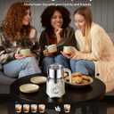 Milk Frother, 27oz All-in-1 Milk Steamer and Frother for Coffee, Variable Froth Thickness, Hot & Cold Foam Milk Warmer with Temperature Control