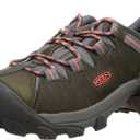 KEEN Women's Targhee 2 Low Height Waterproof Hiking Shoes, Magnet/Coral, 10 US