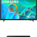 Samsung 32-Inch Class HD H5000F Smart TV (2025 Model) HDR, Object Tracking Sound Lite, Knox Security S60D 5.0ch Soundbar w/Wireless Dolby Atmos Audio, All-in-One Design, HW-S60D/ZA