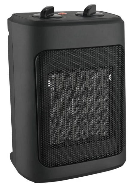 Pelonis 1500W Ceramic Fan-Forced Electric Space Heater PSH10C2ABB Black