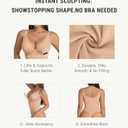 FeelinGirl Shapewear Bodysuits for Women Tummy Control Body Suits Deep V Neck Thong Body Shaper, Small