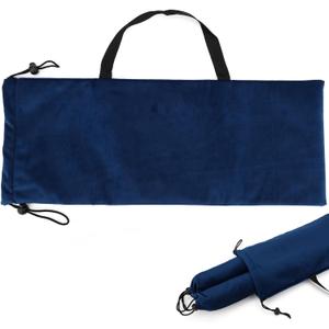 Mahjong Rack Bag, Mahjong Rack and Pushers Storage Bags with Handles Partitioned Design Mah-Jongg Accessory Set for Travel Carrying Racks and Pushers Accessories(Dark Blue)