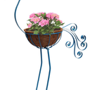 COOZZYHOUR Metal Peacock Planter with Fiber Basket Garden Bird Planters for Outdoor Indoor Lawn,Yard,Porch,Patio, Garden Decorations